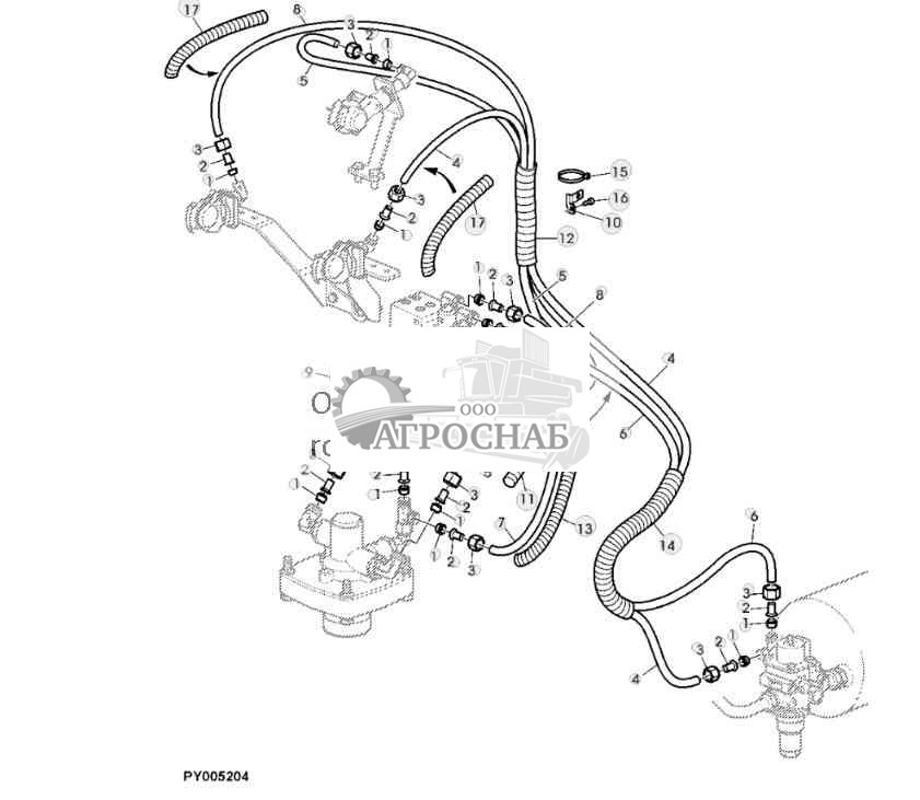 ТОРМОЗНЫЕ МАГИСТРАЛИ ПНЕВМОТОРМОЗА ПРИЦЕПА (2-ЛИНЕЙНАЯ И 1-ЛИНЕЙНАЯ СИСТЕМА) 